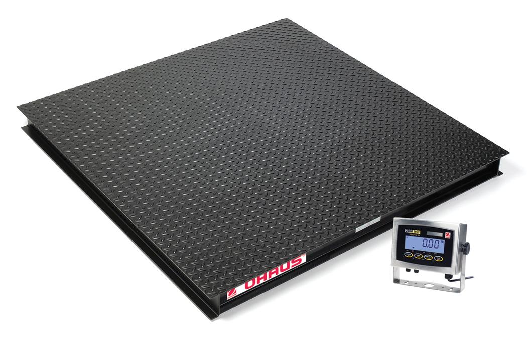 ohaus vx series digital 5x5 5000 lb. floor scales for warehouses